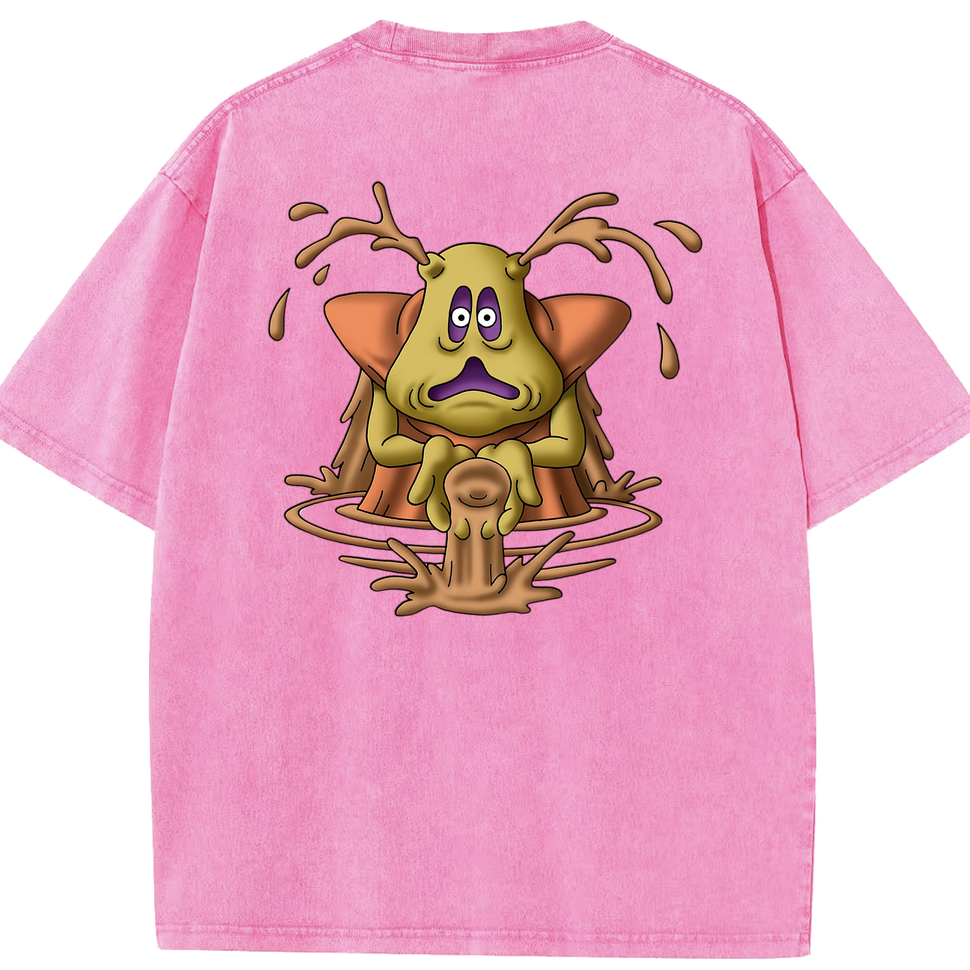 （画像用） ドラゴンクエスト Doragon Kuesuto Dragon Quest 綿100% ヴィンテージ風 半袖Tシャツ（背面プリント）